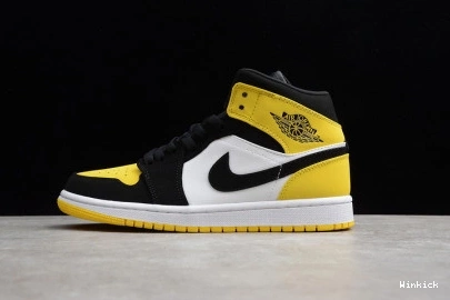 1 852542 071 YELLOW JORDAN BLACK TOE AIR WHITE 1202